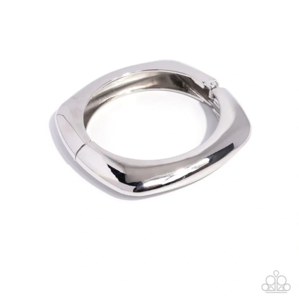 Paparazzi Silver Heart Charm Layered Necklace - Picture 2 of 6